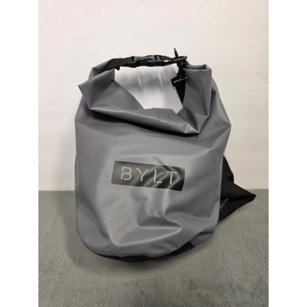 BYLT Waterproof Dry Bag Roll Top Gray Adjustable Strap Outdoor Storage‎